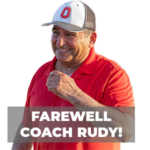  Coach Rudy on White Background